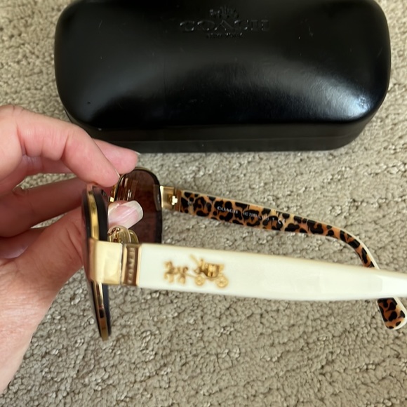 Coach Sunglasses with black case. Has a prescription in the lenses. - Picture 2 of 4